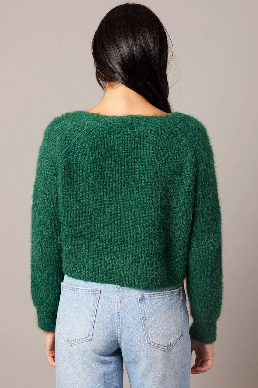 green-fluffy-knit-cardigan-v-neck-kn2548-41jb-1