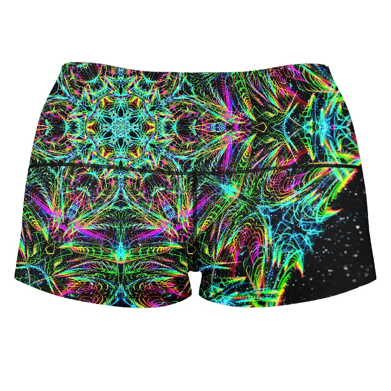 green-warp-high-waisted-womens-shorts