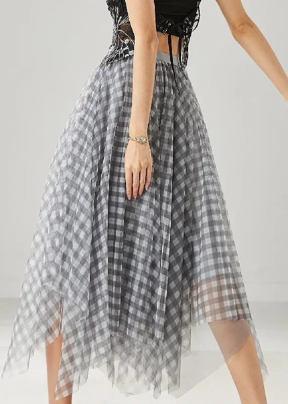 grey-plaid-tulle-skirt-exra-large-hem-summer