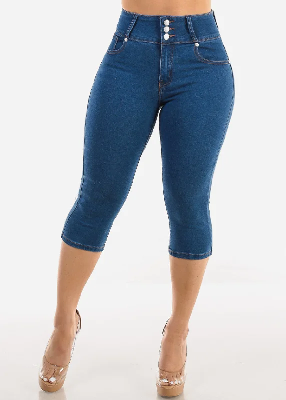 high-waisted-butt-lifting-indigo-denim-capris-lc2211indigo