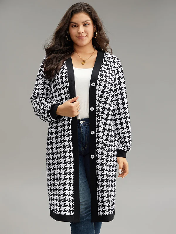 houndstooth-button-through-contrast-trim-coat