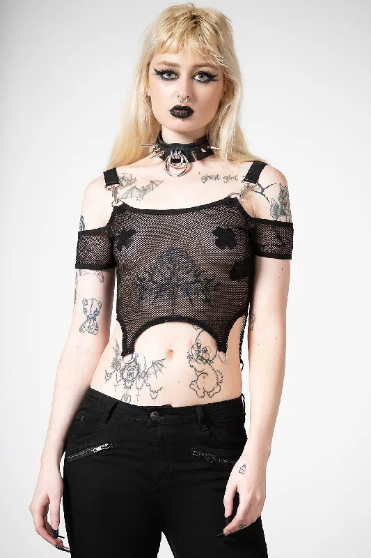 Hurricane Fishnet Crop Top