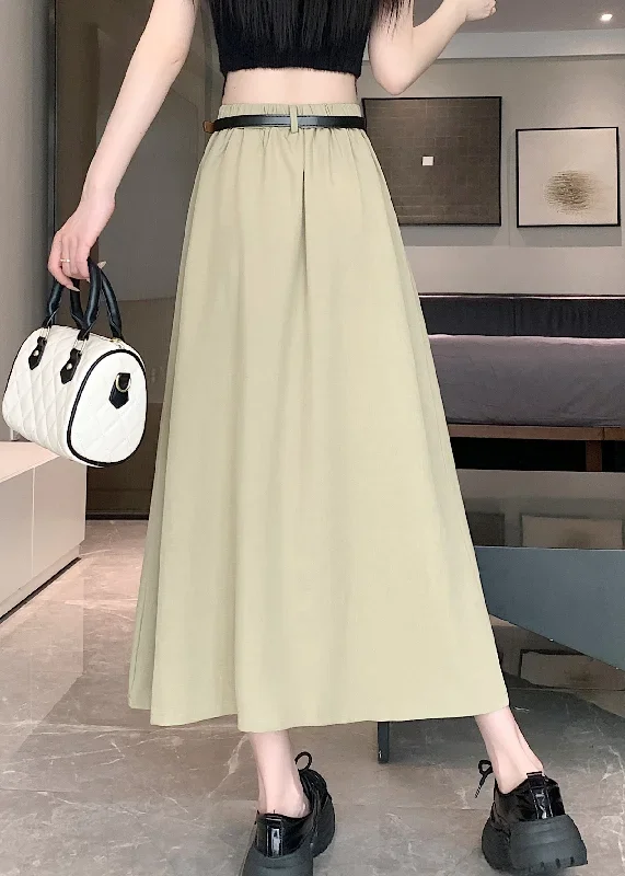 italian-khaki-versatile-high-waist-wrinkled-skirt-spring