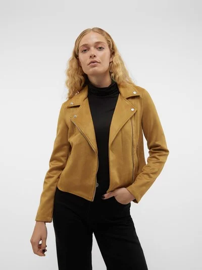 jose-bistre-tan-faux-suede-biker-jacket