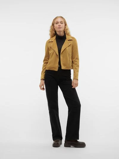 jose-bistre-tan-faux-suede-biker-jacket