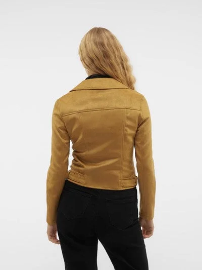 jose-bistre-tan-faux-suede-biker-jacket