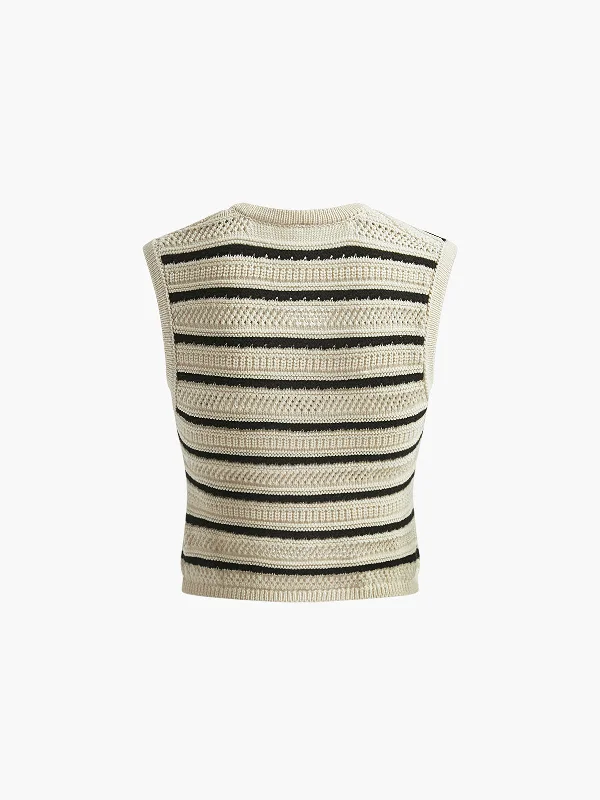 knitted-v-neck-tank-top