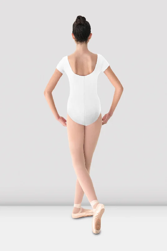 ladies-mirella-cap-sleeve-princess-seam-leotard-white