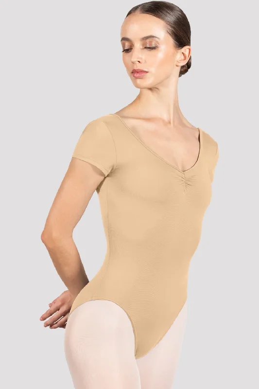 ladies-penny-cap-sleeve-leotard-sand