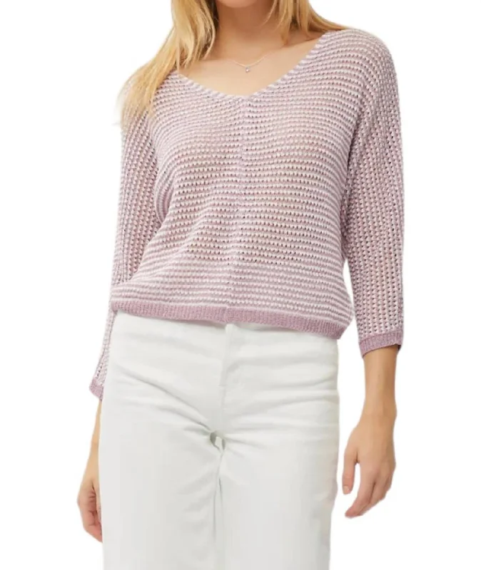 Lightweight Sweater In Lilac