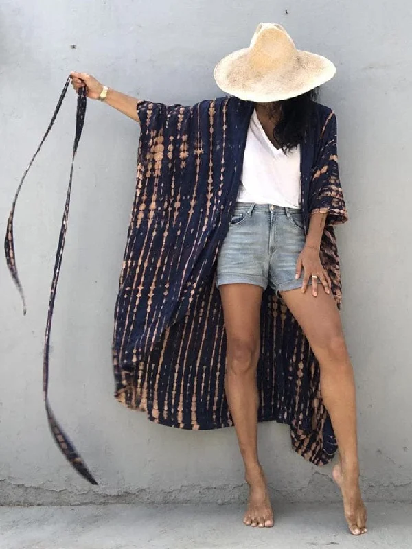 Long Kimono Swimsuit Cover Up