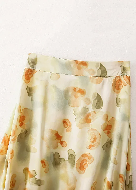 loose-apricot-print-high-waist-cotton-skirts-summer