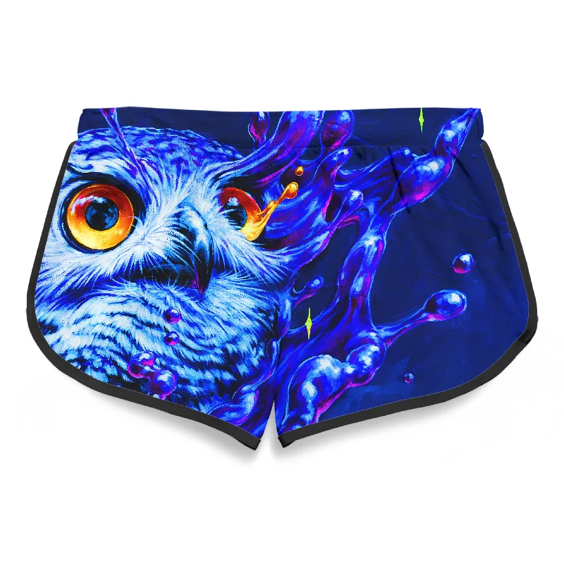 lucid-owl-womens-retro-shorts