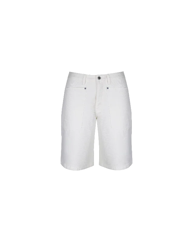 MERCI DENIM SHORT WHITE