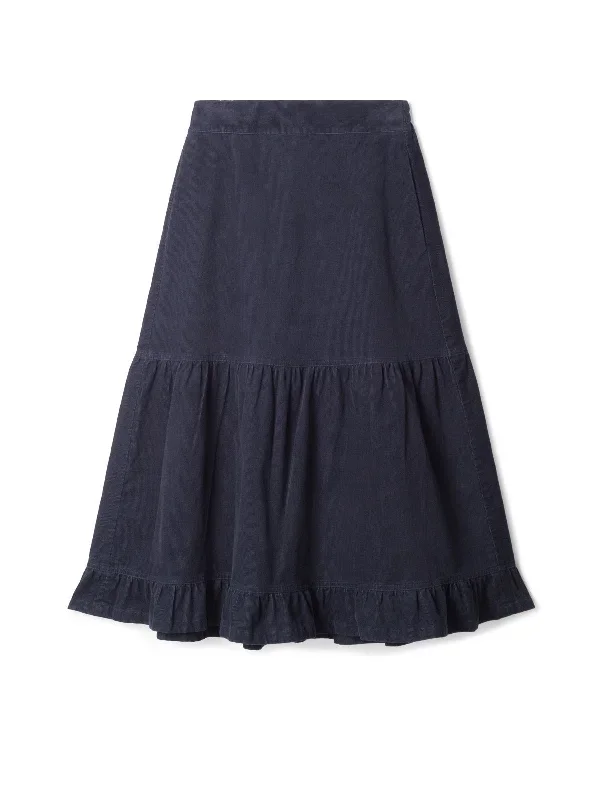 milou-organic-cotton-corduroy-tiered-midi-skirt-navy