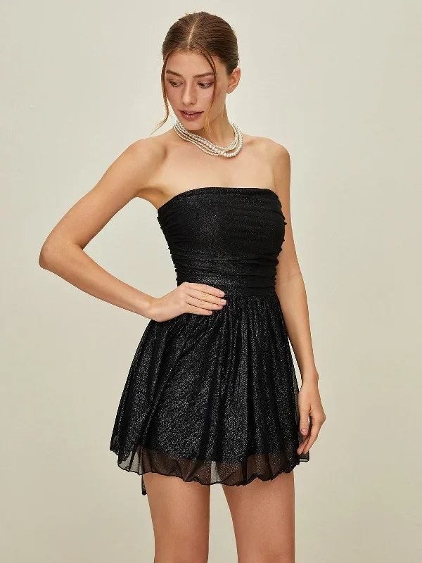 off-shoulder-sequins-knotted-mesh-dress