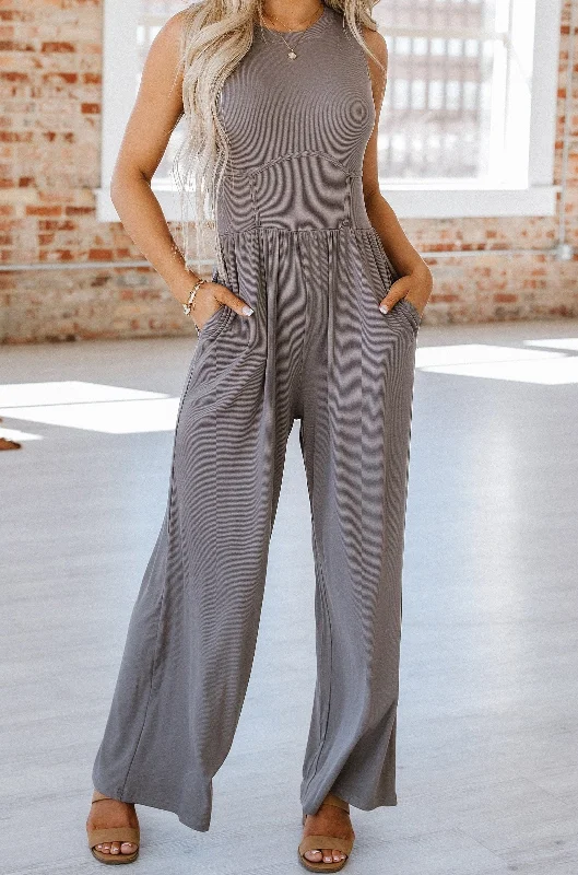 Omari Sleeveless Wide Leg Jumpsuit | S-XL