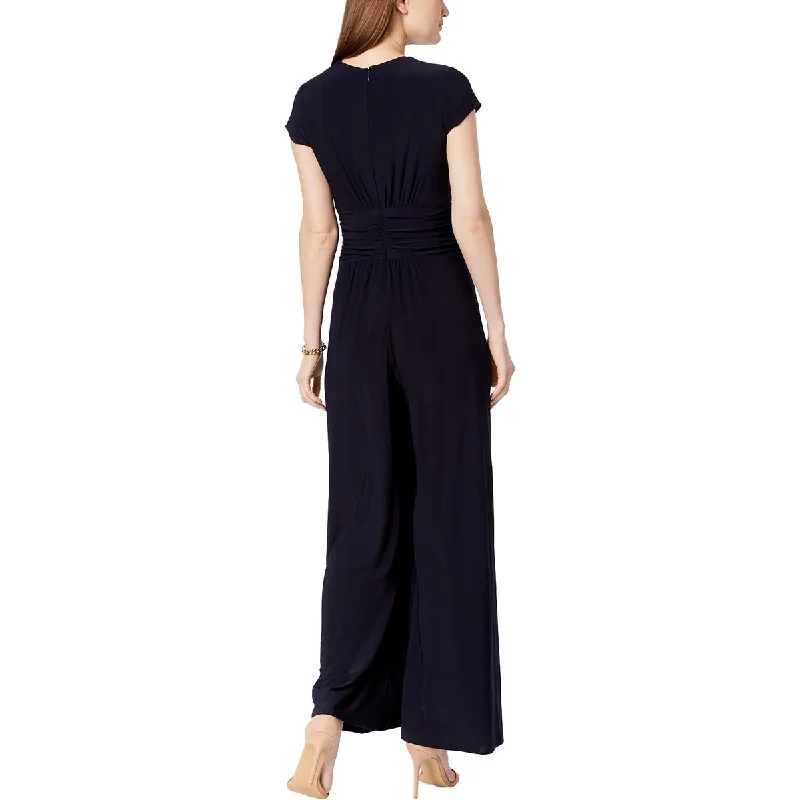 petites-womens-knit-twist-front-jumpsuit