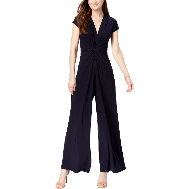 petites-womens-knit-twist-front-jumpsuit