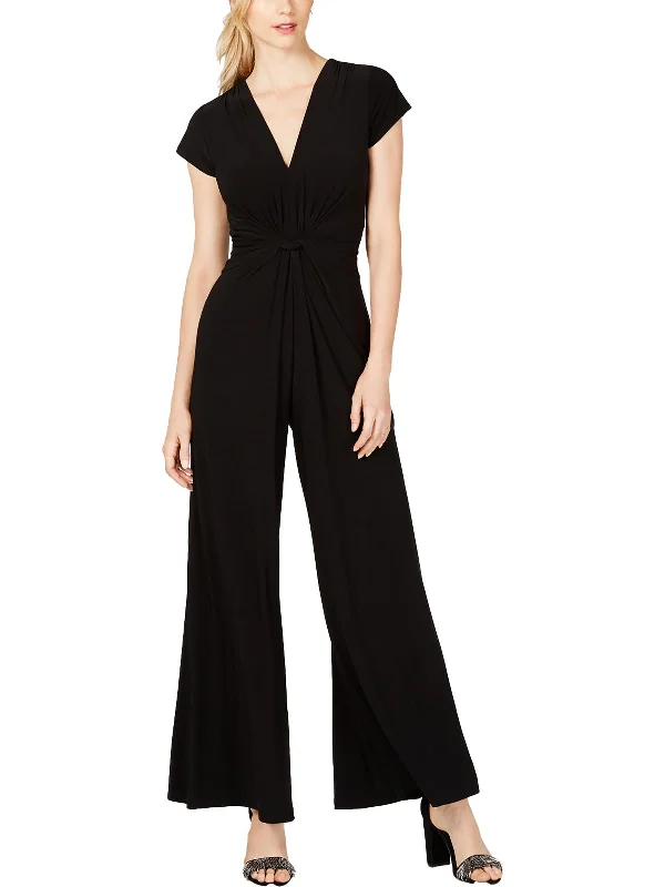 petites-womens-knit-twist-front-jumpsuit