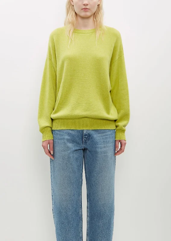 Joy Slouch Cashmere Crewneck — Lemonade