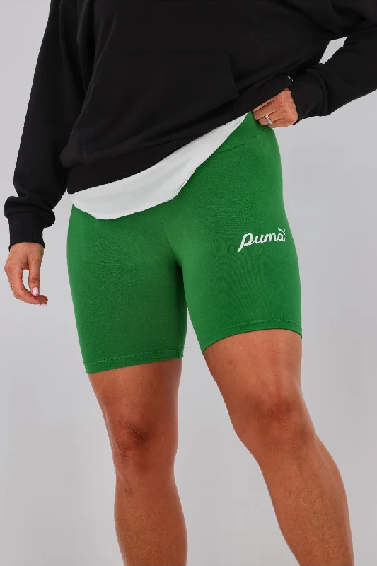 puma-ess-blossom-7-script-short-tights-green