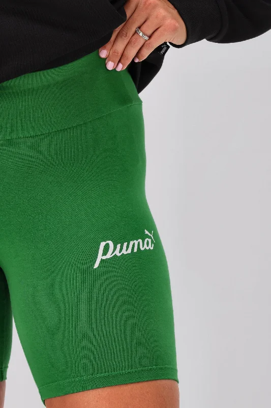 puma-ess-blossom-7-script-short-tights-green