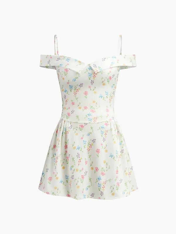 Romantic Floral Short Dress