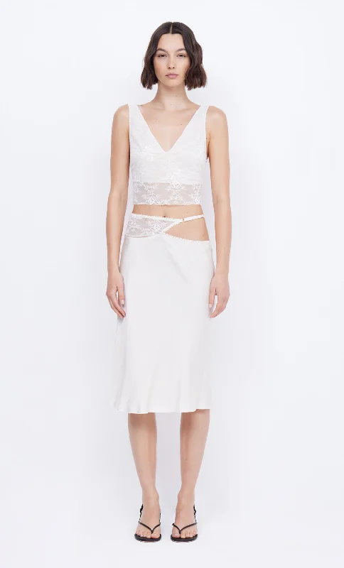 SANTAL CROPPED TOP - IVORY