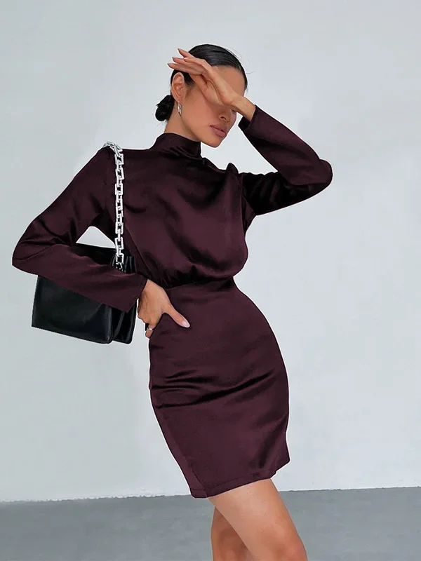 satin-mockneck-tie-back-short-dress