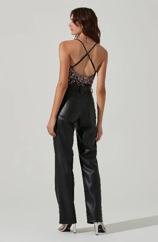 sequin-v-neck-bodysuit