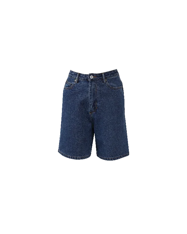 SOLAR RELAXED SHORT INDIGO