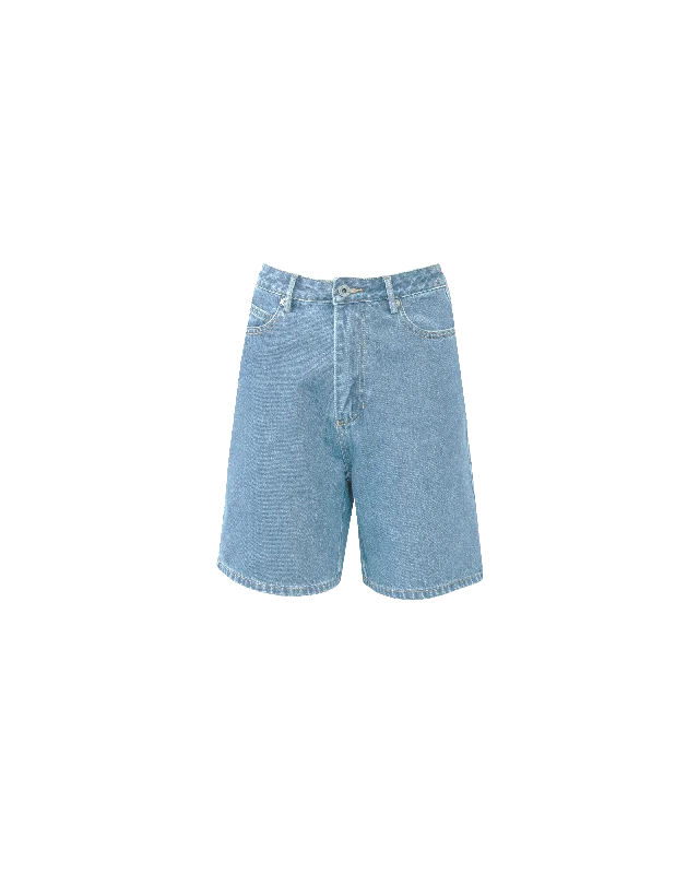 SOLAR RELAXED SHORT LIGHT BLUE