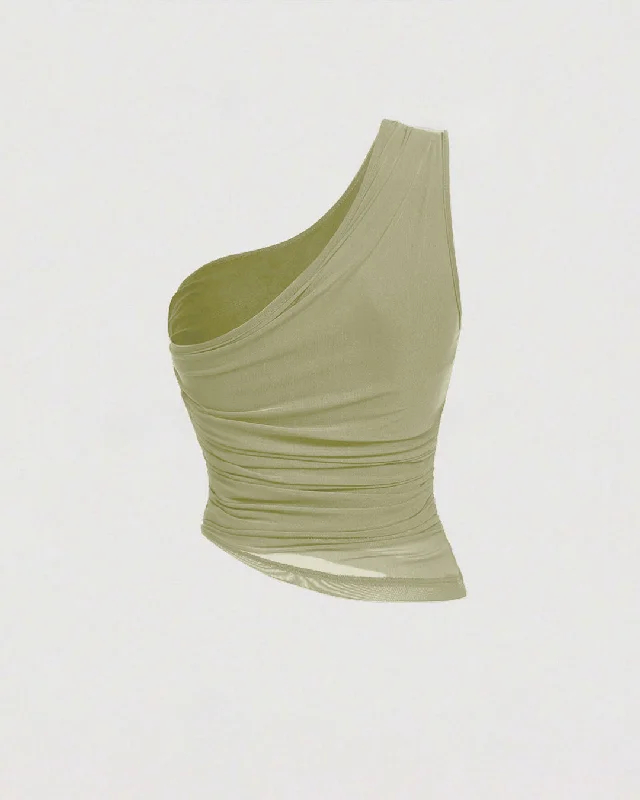 solid-asymmetrical-neck-ruched-detail-green-crop-top