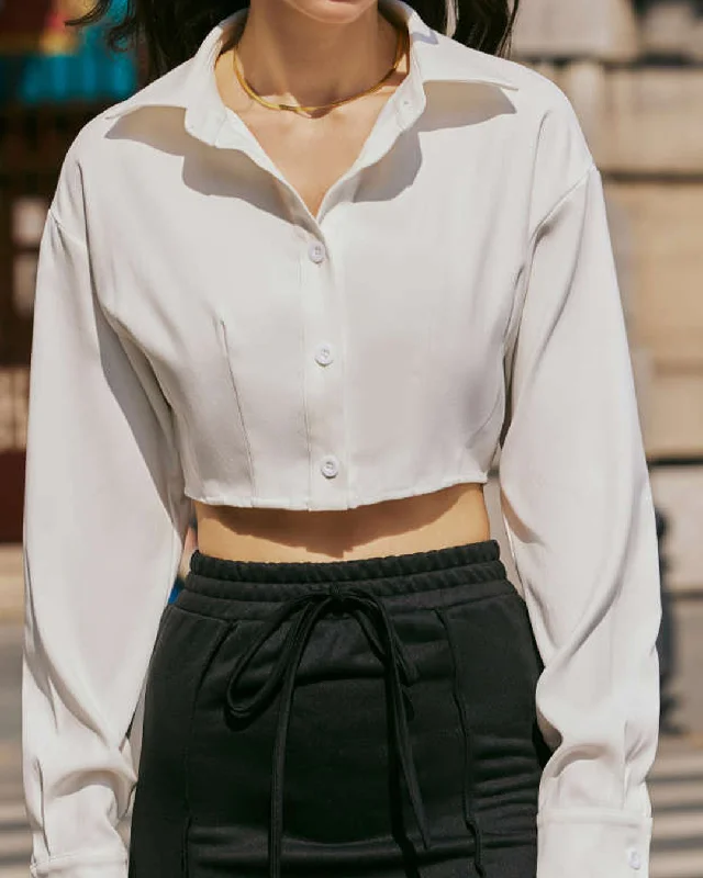 solid-button-up-collar-long-sleeve-cotton-white-crop-top