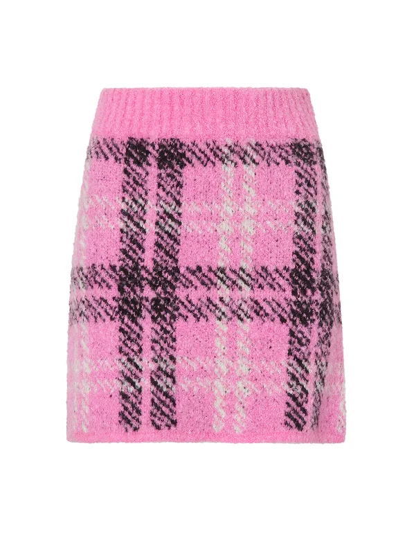 susan-pink-check-boucle-knit-mini-skirt