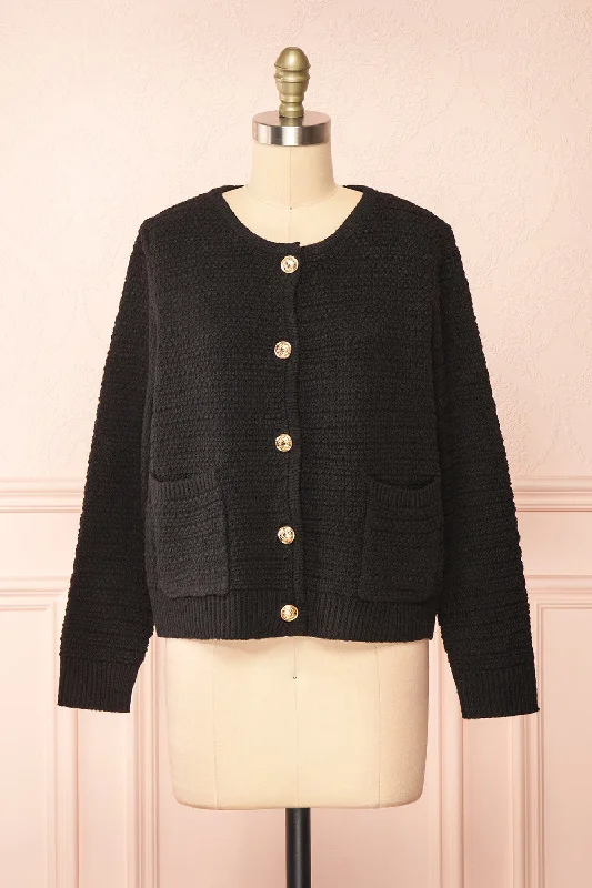 Suzie Black | Oversized Knit Cardigan