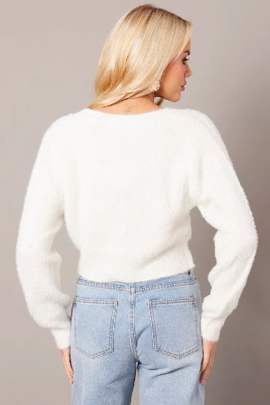 white-fluffy-knit-cardigan-long-sleeve-v-neck-kn2312-45j-1