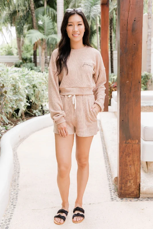 why-not-taupe-cord-lounge-shorts