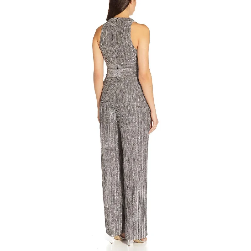 womens-metallic-pleated-jumpsuit