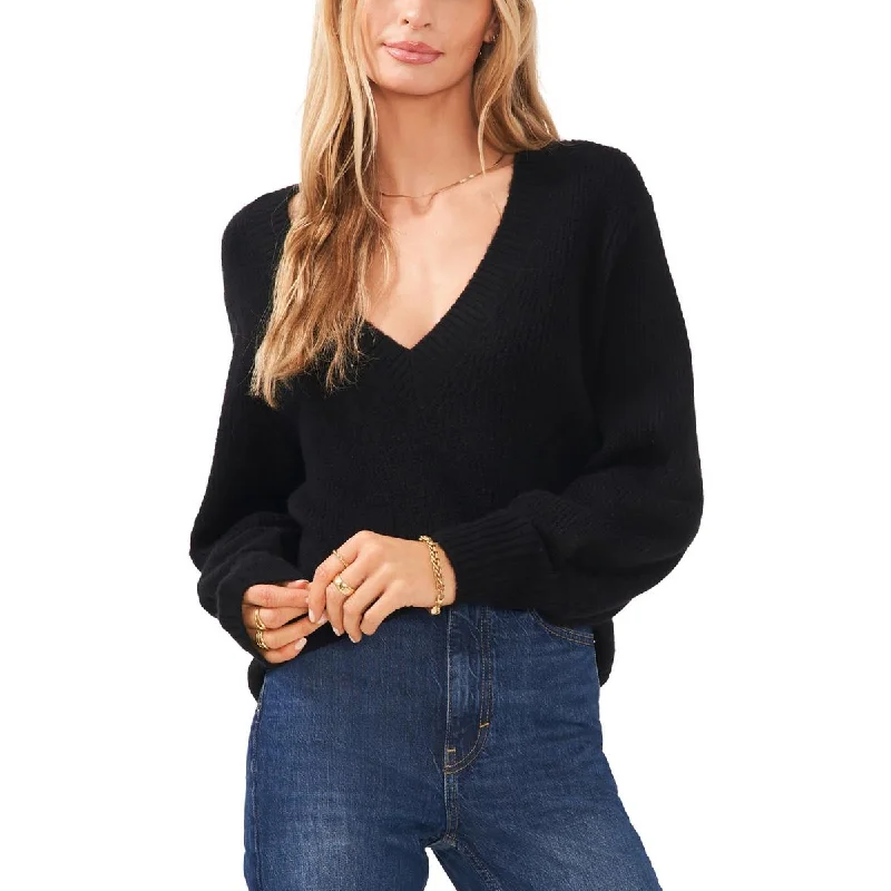 womens-v-neck-shirt-pullover-sweater