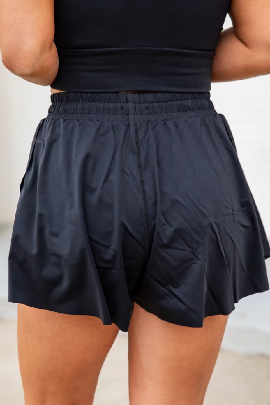 youre-worth-it-black-flowy-active-shorts